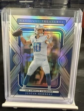 2024 Panini National Treasures Justin Herbert /35 Silver Prizm SSP