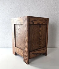 Arts & Crafts Mission Style Oak Waste - Trash Basket