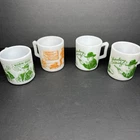 Vtg  1950s Hazel Atlas Davy Crockett Hopalong Cassidy Robin Hood MilkGlass Mugs