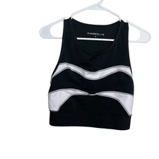 Kimberly C Tank Top Women's Medium Black Long Line Sleeveless Athletic Active