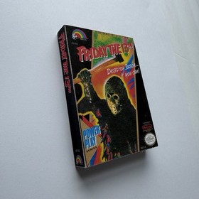 Friday the 13th 3D Nintendo NES Game Box Refrigerator Magnet Horror Movie