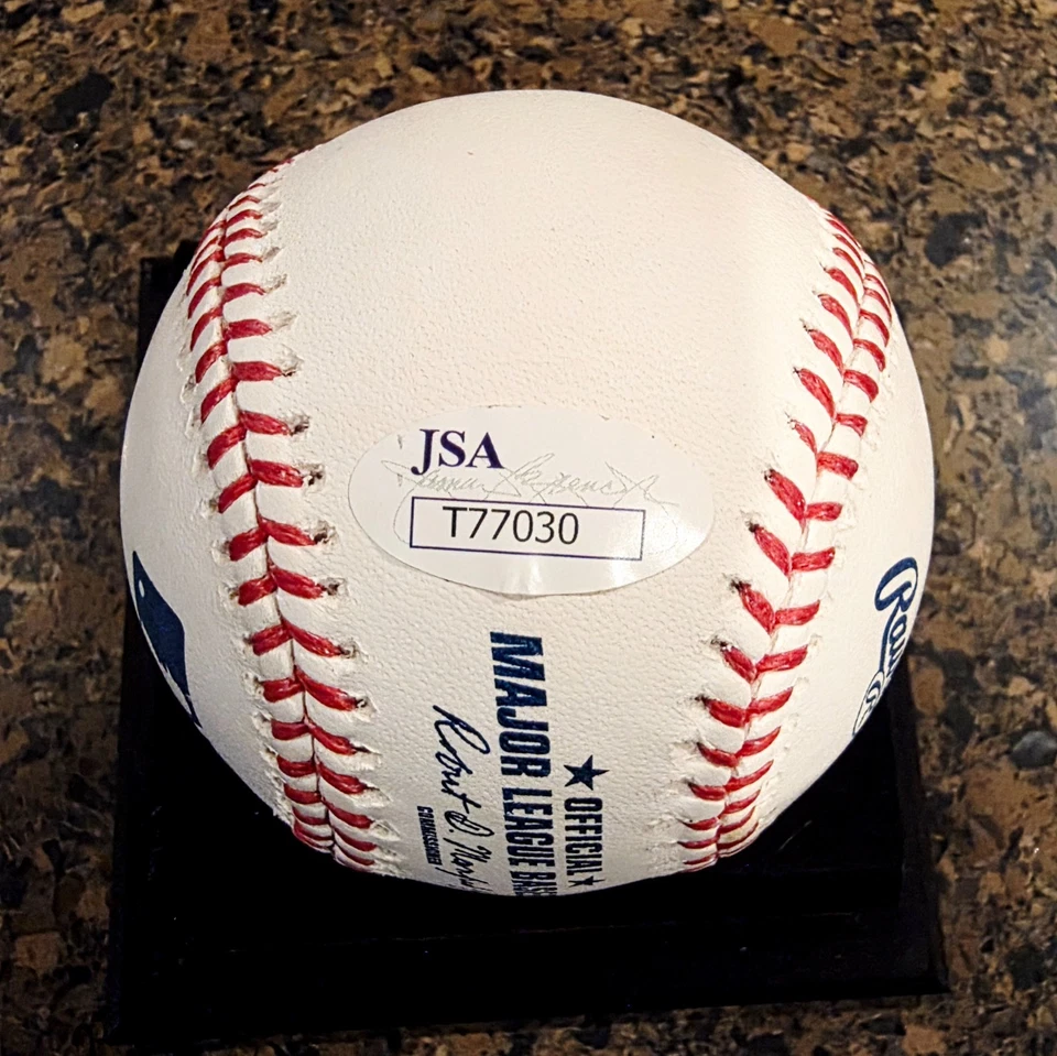 Benito Santiago Padres de San Diego Firmado Autografiado ROMLB CERTIFICADO DE AUTENTICIDAD JSA Inscrito Foto 4 de 4