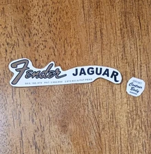Fender Jaguar  1960's style Waterslide Decal Pre-Cut & Ready to Use