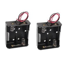 2pcs D Size Battery Holder 2 Slot D Cell Battery Holder 2X 1.5V 3V D Size