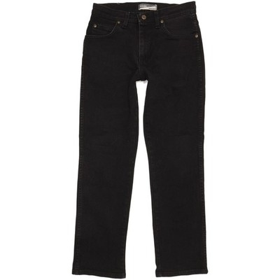 Wrangler robuste Qualität Herren schwarz Straight Stretch Jeans W31 L30 (109521)