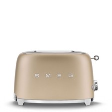 SMEG 50's Style 2 Slice, 2 Slot Toaster TSF01CHMUK Champagne - NEW