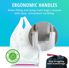  270 Count 13 Gallon Trash Bags,Tall Kitchen Garbage Bags w/ Ergonomic Handles