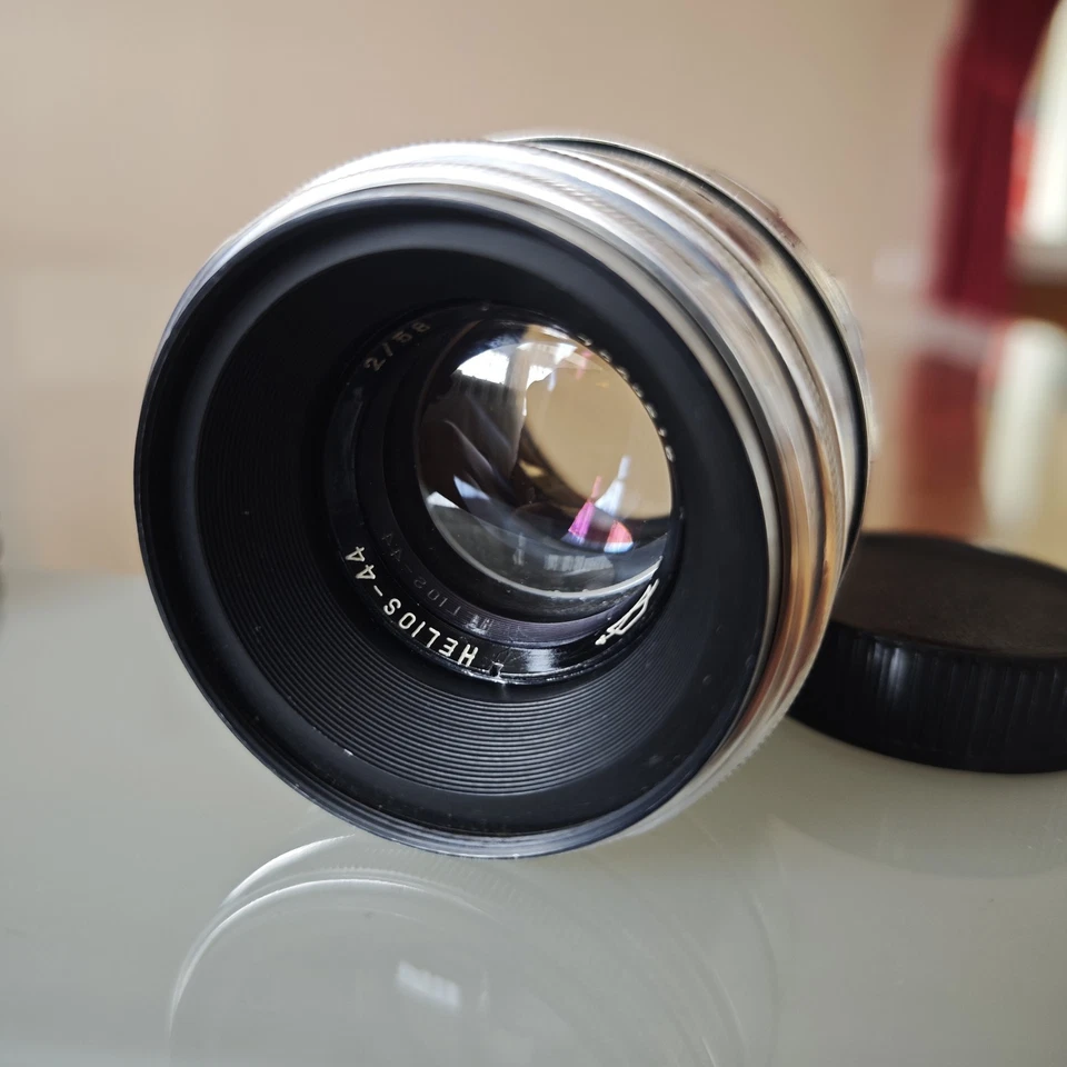 Helios 44 KMZ Photo Lens Silver  13 blades 2/58 mm mount M42 - Image 2 of 4