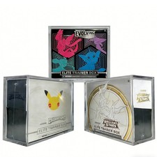 Pokemon ETB Display Magnetic Case Protector Acrylic Elite Trainer Box Storage