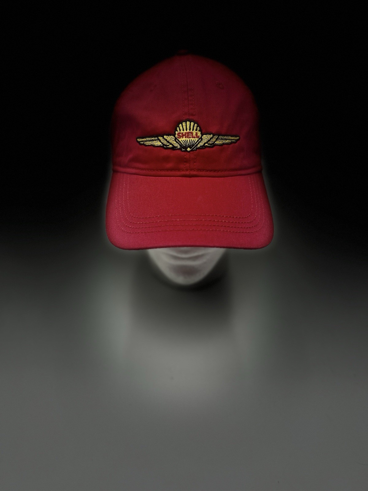 Shell Aviation Fuel Baseball Hat Cap Aeroshell Red - image 1