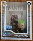 Funko Pop Roronoa Zoro Wanted Poster and Figure/Statue #2124 One Piece Read Desc