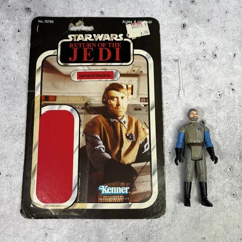 Vintage Star Wars General Madine Complete w Card Back Kenner ROTJ NO REPRO