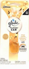 (2 Ct) Glade Car Plugin Sheer Vanilla Embrace Oil Fragrance Refill Only  3.2mL