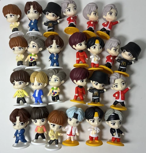 Lot of 25 Tiny TAN BTS McDonalds Figures 2025 Happy Meal Toys 4"