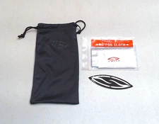 Smith Optics Accessory Pack Microfiber Glasses Storage Bag No-Fog Cloth Sticker