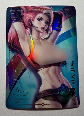 SEXY HEROINE WAIFU Pop Star SAKIMICHAN ACG PREMIUM HOLOFOIL CARD NM