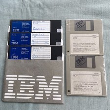 Vintage PC Computer IBM DOS 4.01 1988 3.5 Diskette Double DOS 1on1 5.25" Floppy