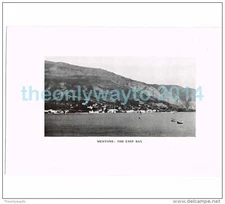 MENTONE, THE EAST BAY, FRANCE, PHOTO BOOK ILLUSTRATION, 1921