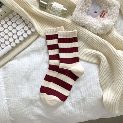 Chaussettes printemps milieu tube rouge joli nœud bottes de neige soldes chaussettes femmes cadeau
