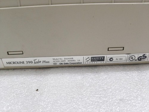 Impresora de matriz de puntos estándar Oki MICROLINE 390 TURBO 24 pin 220V #7 - Imagen 5 de 12