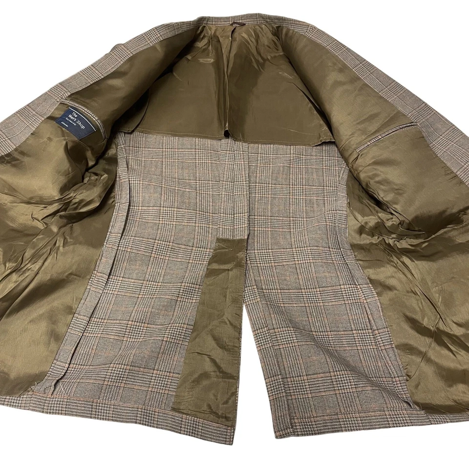 Abrigo Deportivo De Colección Años 70 JcPenney MOD Marrón Naranja OVERCHECK Chaqueta DISCO Blazer Foto 4 de 4