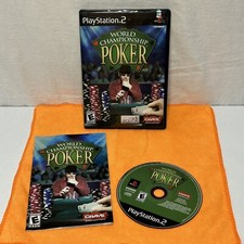 World Championship Poker (PS2, 2004) Case & Disc, Tested, Works, Authentic