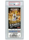 Stephen Curry Autographed 2015 Playoffs Round 2 Game 2 Ticket PSA 8 PSA/DNA 10