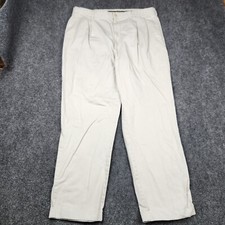 Vintage Polo Ralph Lauren Chino Pants Mens 40x32 Pleated Beige Classic Trousers