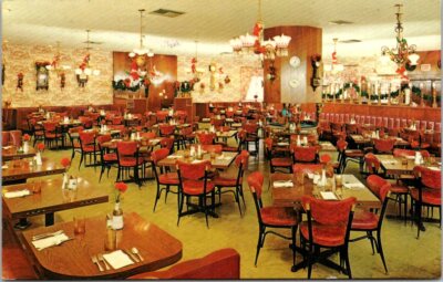 Tick Tock Restaurant Hollywood California Vintage Postcard Posted 1976 C14