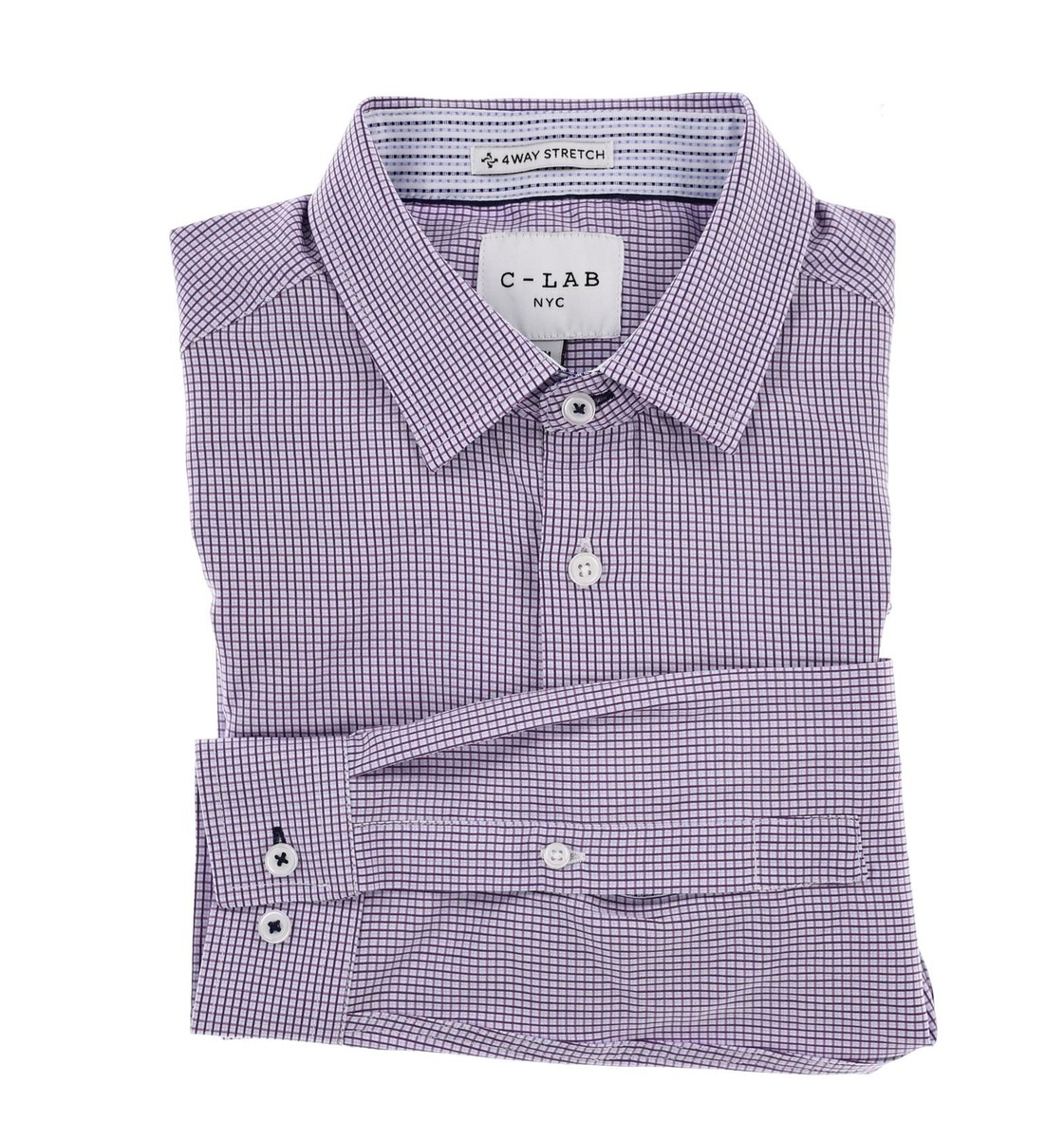 c lab nyc dress shirts C-LAB NYC Men's Button Down Shirt, Size Medium