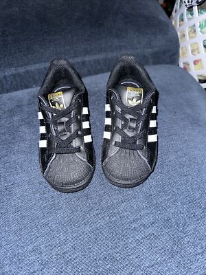 Adidas Superstar I Toddlers Shoes Core Black-Cloud White Size 8k