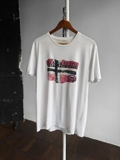 Napapijri White Short Sleeve Crew T-Shirt Big Center Print Streetwear Size - L