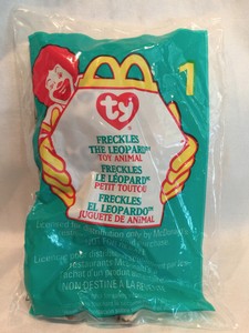 freckles the leopard beanie baby mcdonalds 1999