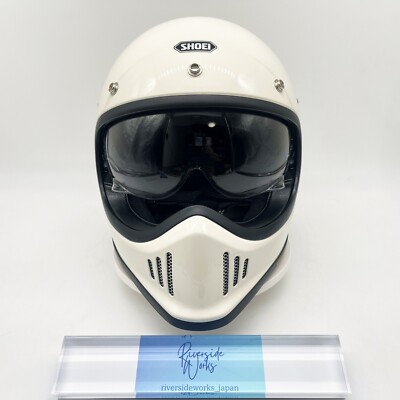 SHOEI EX-ZERO White Motorcycle Full Face Helmet Size M 57cm From