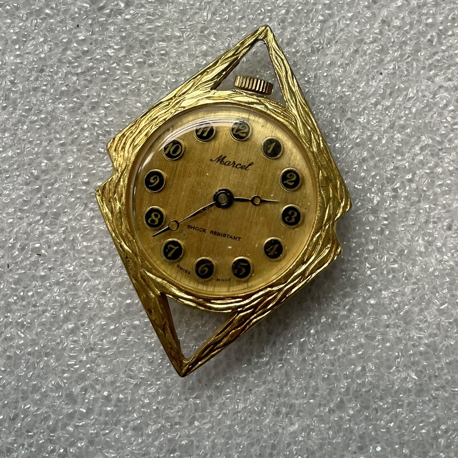 Vintage Marcel Pocket Watch Gold Tone Swiss Made Mechanical Wind Up eBay