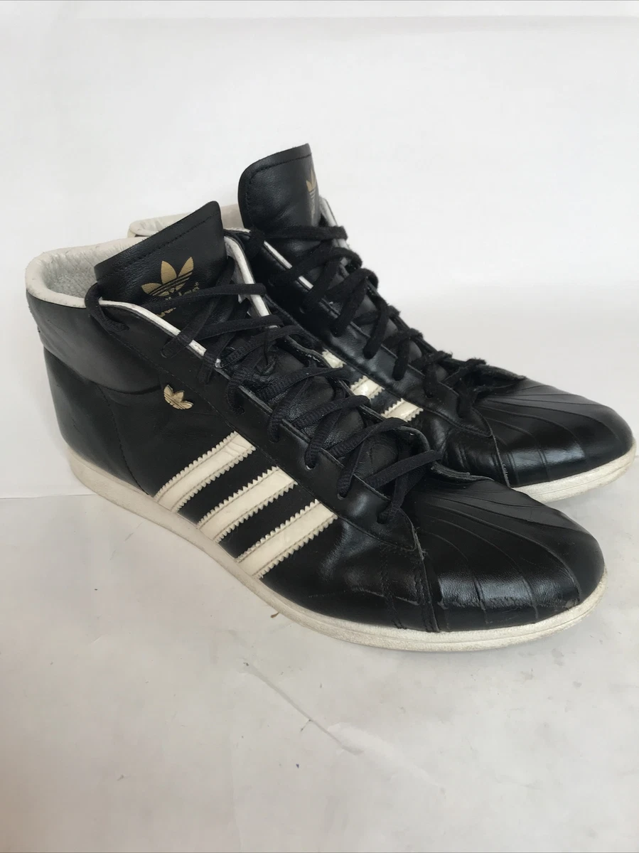 adidas womens hightop black white three stripe pointy toe shoes sneakers vintage