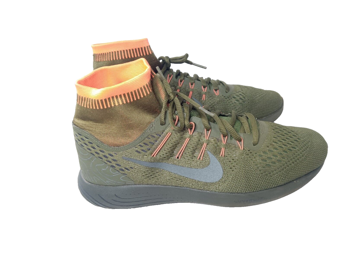 Nike Lunarglide DB Side Legion Green Running Shoes Men's Size 11