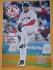2008 Topps BIG STIX Josh Beckett 5X7 Sticker Sheet (Removable Decal) Red Sox NM