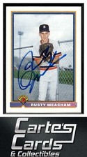Rusty Meacham 1991 Bowman #149  RC Detroit Tigers TTM/IP Signed Autographed