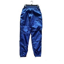 Vtg 90s Nike Blue Zipper Leg Elastic Drawstring Waist Track Pants Adult Large