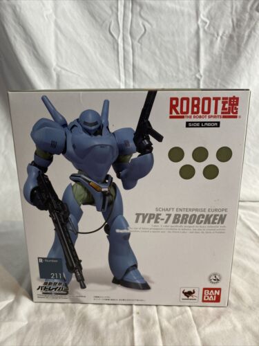 Bandai Robot Spirits Patlabor Type-7 Brocken Side Labor Gundam Figure US Sell