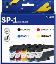 SP-1 SP01 Sublimation Ink Cartridges 5-Pack SP01BKS SP01CS SP01MS SP01YS In...