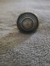 VINTAGE HARDWARE -  DRAWER PULL KNOBS - NOS - WEATHERED BRASS FINISH 