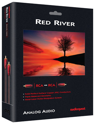 AudioQuest Red River RCA - 1.0 Meter Pair  - Brand New - Authorized Dealer
