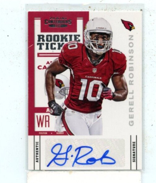 GERELL ROBINSON 2012 Panini Contenders Rookie Ticket Auto Autograph #139