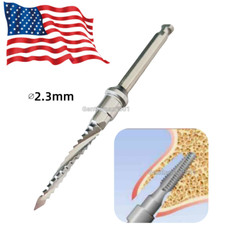 Dental Cross Cutter Drill Implant Bone Cut Debris Blade Fit Lindemann Point Head