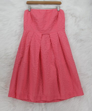 J. Crew Women's Strapless Fit Flare Pink 6 Lorelei Lined Knee Length Dress 1257