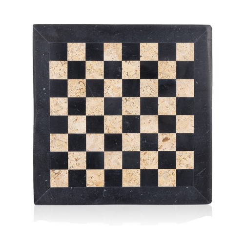 Scacchi In Marmo RADICALn Fatto A Mano - Bianco E Verde Onice - Set Regalo Con Scacchiera 30 Cm