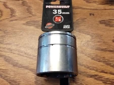 Powerbuilt 1/2 Inch Drive x 35 MM 12 Point Shallow Socket - 642027