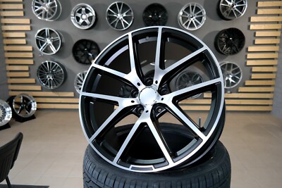 4 x 21 Inch 5x130 ET45 AMG Brabus Style Black Polished Wheels: Fits For G-Wagon
